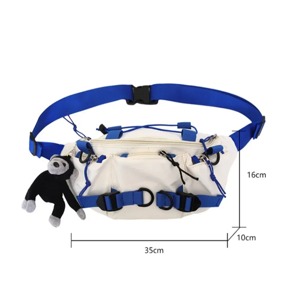 2026 Techwear Style Punk Hip Hop Single Shoulder Crossbody Bag Men Women Street Vintage Chest Bag Casual Sport Fanny Pack Сумка