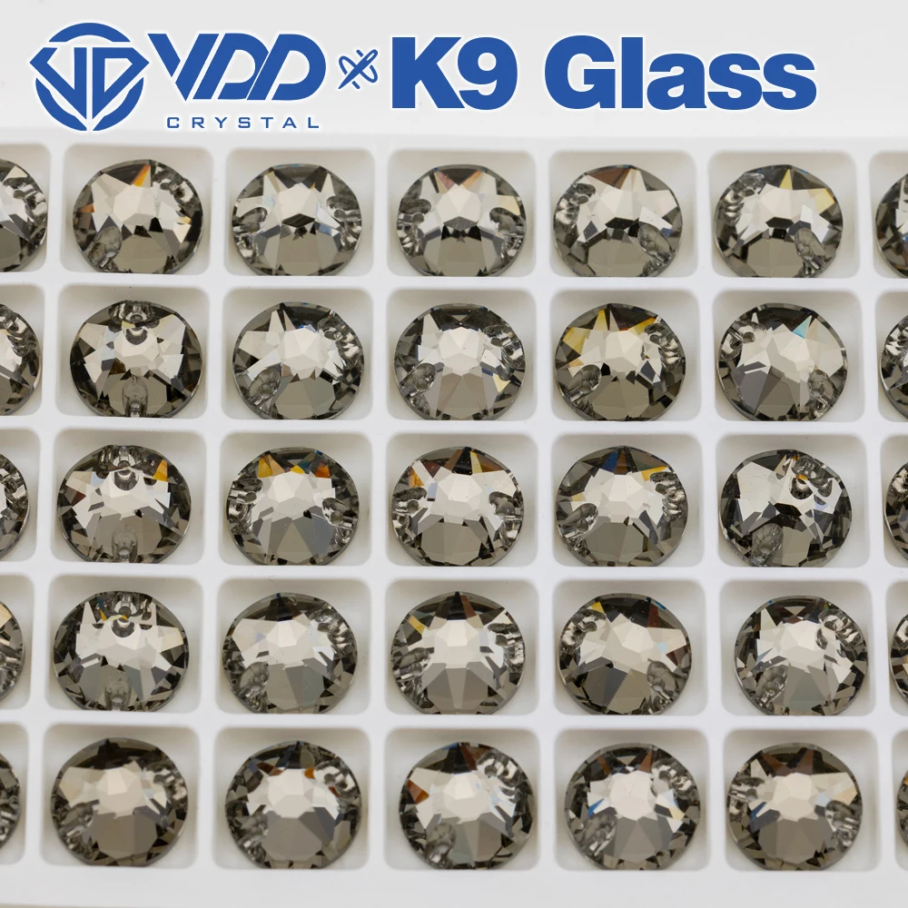 VDD S103 Black Diamond 8 Big 8 Small Top-Qualität K9 Glas zum Aufnähen von Strasssteinen, Kristall-Nähsteine für Kleidungsdekorationen – Detail 5