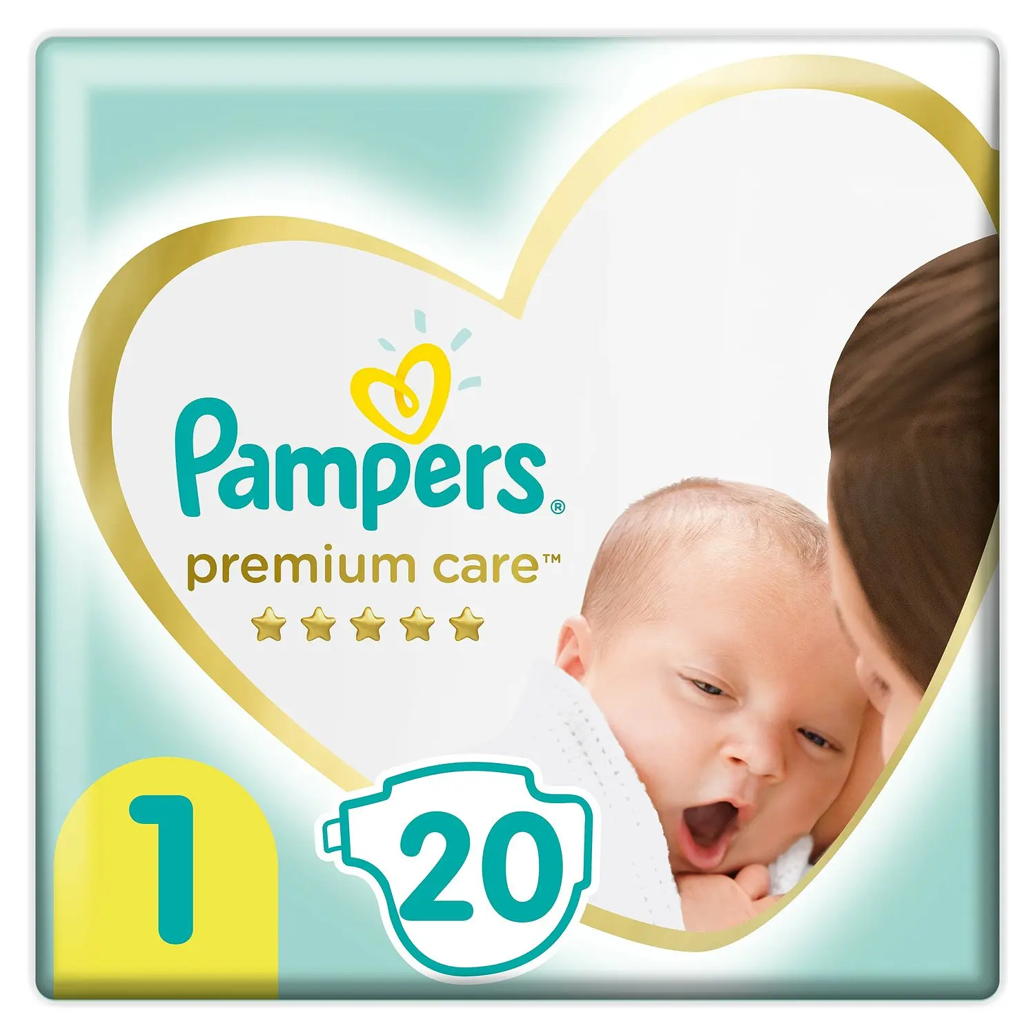 Подгузники Pampers Premium Care Newborn 1 2-5кг 20шт | Мать и ребенок