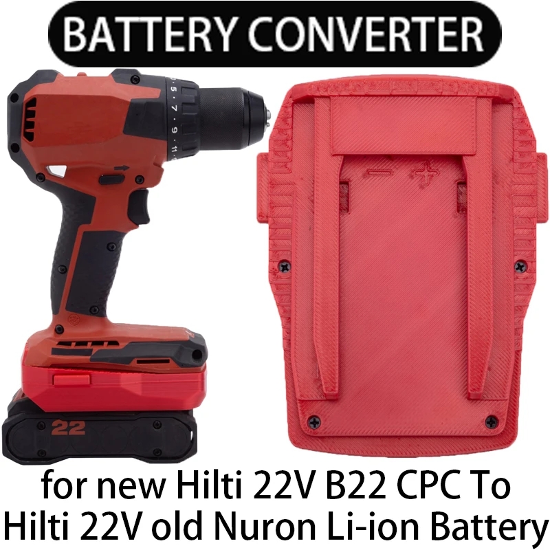 Adapter für alte Hilti 22V B22 CPC Li-Ion Werkzeuge zur Umrüstung auf neue Hilti 22V Nuron Li-Ion Akku-Adapter Elektrowerkzeug-Zubehör – Detail 1