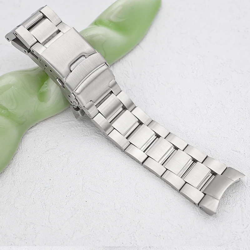 SPB185 Watch Bracelet Folding Clasp Solid Curved End Compatible with SPB185 Case 20mm Stainless Steel Bracelet Replacements