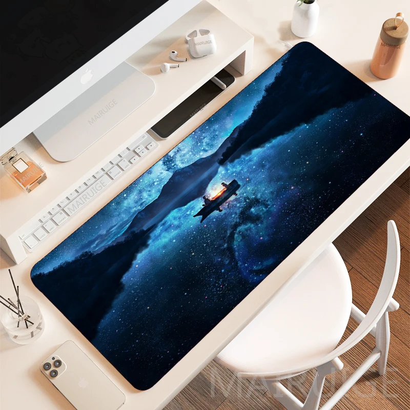 

Landscape Art Large Mousepads galaxy Carpets Rugs Gamer Keyboard Mouse Pad Starry Sky XXL Gaming Accessories Desk Mat for PC LOL