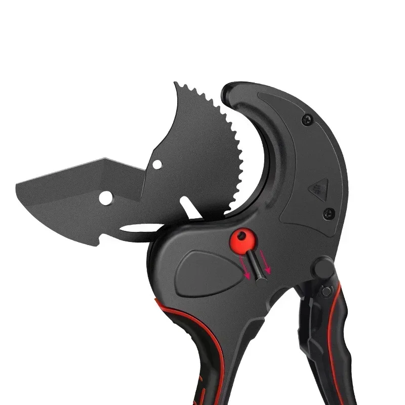 Professional Tube Scissors Pipe Cutter SK5 Blade With Treatment Ratchet Pvc/Pu/Pp/Pe Hose Pipe Shears Electric Line Hand Tools 3