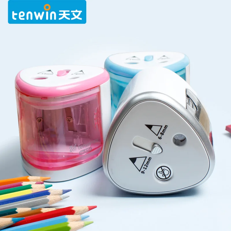 Tenwin Electric Automatic Pencil Sharpener Cute Mechanical Blade With