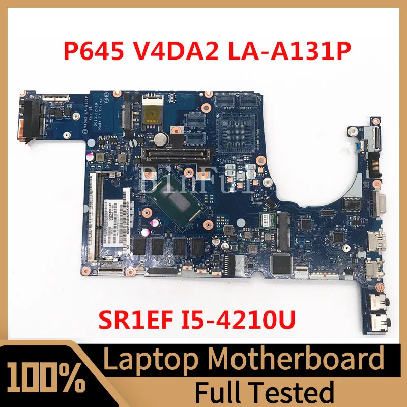 

V4DA2 LA-A131P Mainboard For ACER Travelmate P645 Laptop Motherboard With SR1EF I5-4210U CPU 100% Full Tested Working Well