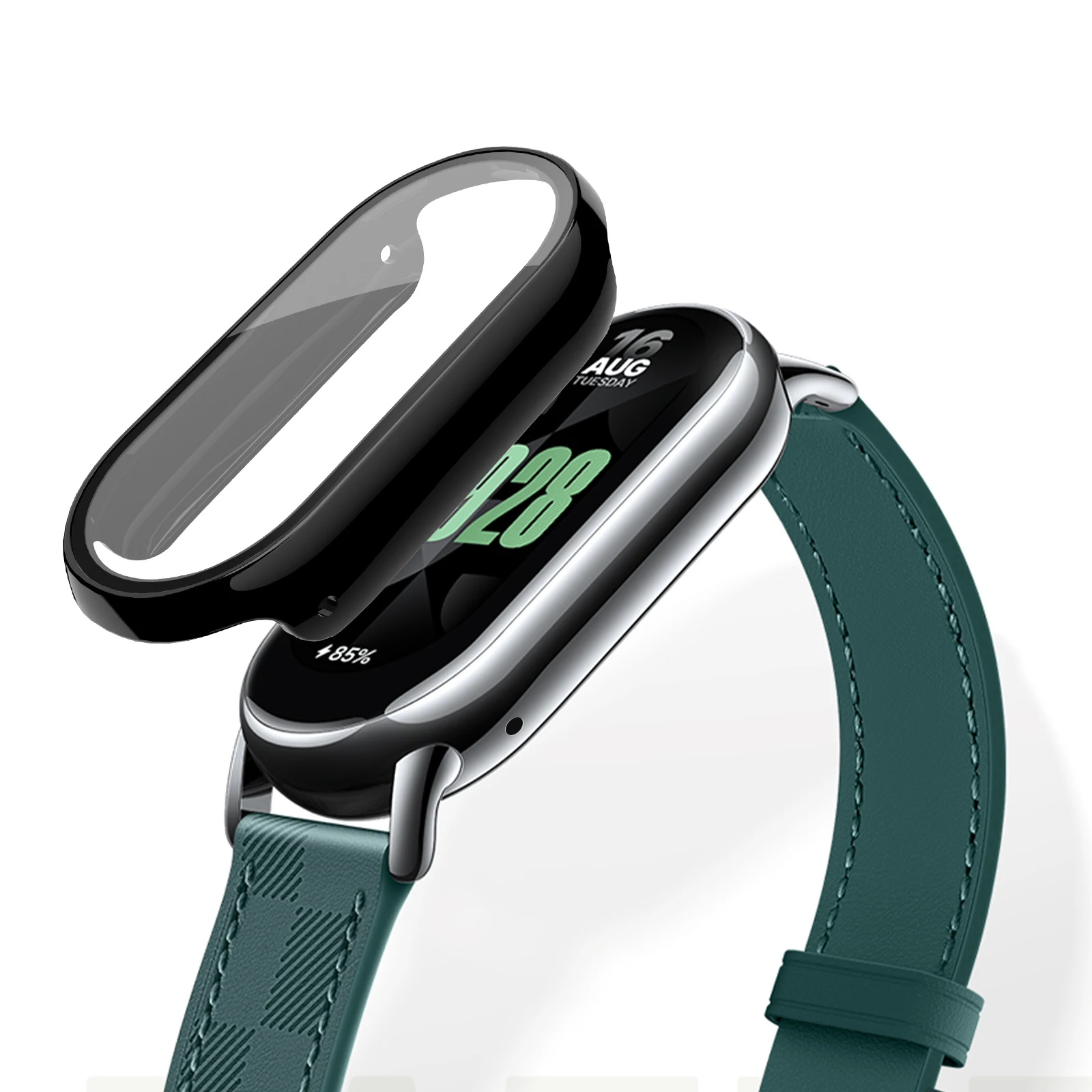 Gehärtetes Glas+PC-Hülle für Xiaomi Mi Band 10 9 8 Stoßfeste Vollschutz-Displayschutzfolie Xiaomi Smart Band 10 9 Zubehör – Detail 5