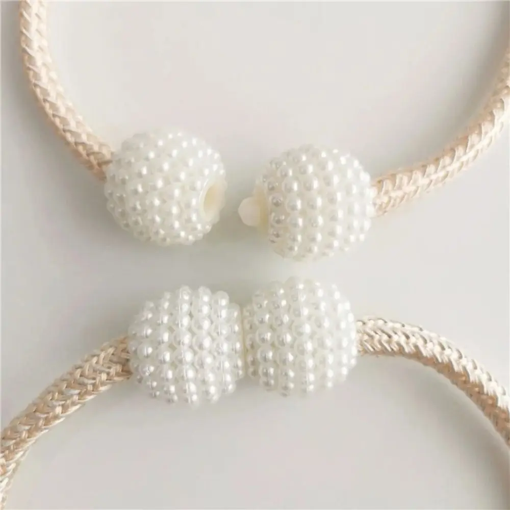 1PC Magnetic Buckle Curtain Buckle Clip Fashion Pearl clasp Flower Shape Window Curtain Buckles Tieback Home Decor curtain clips curtain fasteners curtain buckle curtain accessories curtain tiebacks