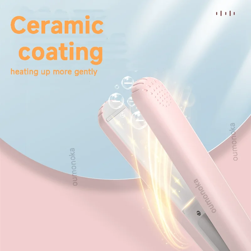 3-in-1 PTC Hair Straightener Styling Appliances Hot Combs Tools Heated Flat Iron Beard Styler Professional Brush Curling Iron 3