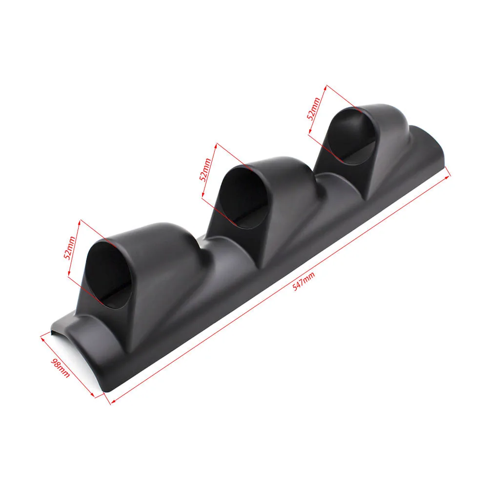 

1PC 52MM 3-hole Instrument Mount Racing 3-hole Black Left Frame Vehicle Instrument Mount 2-inch Universal
