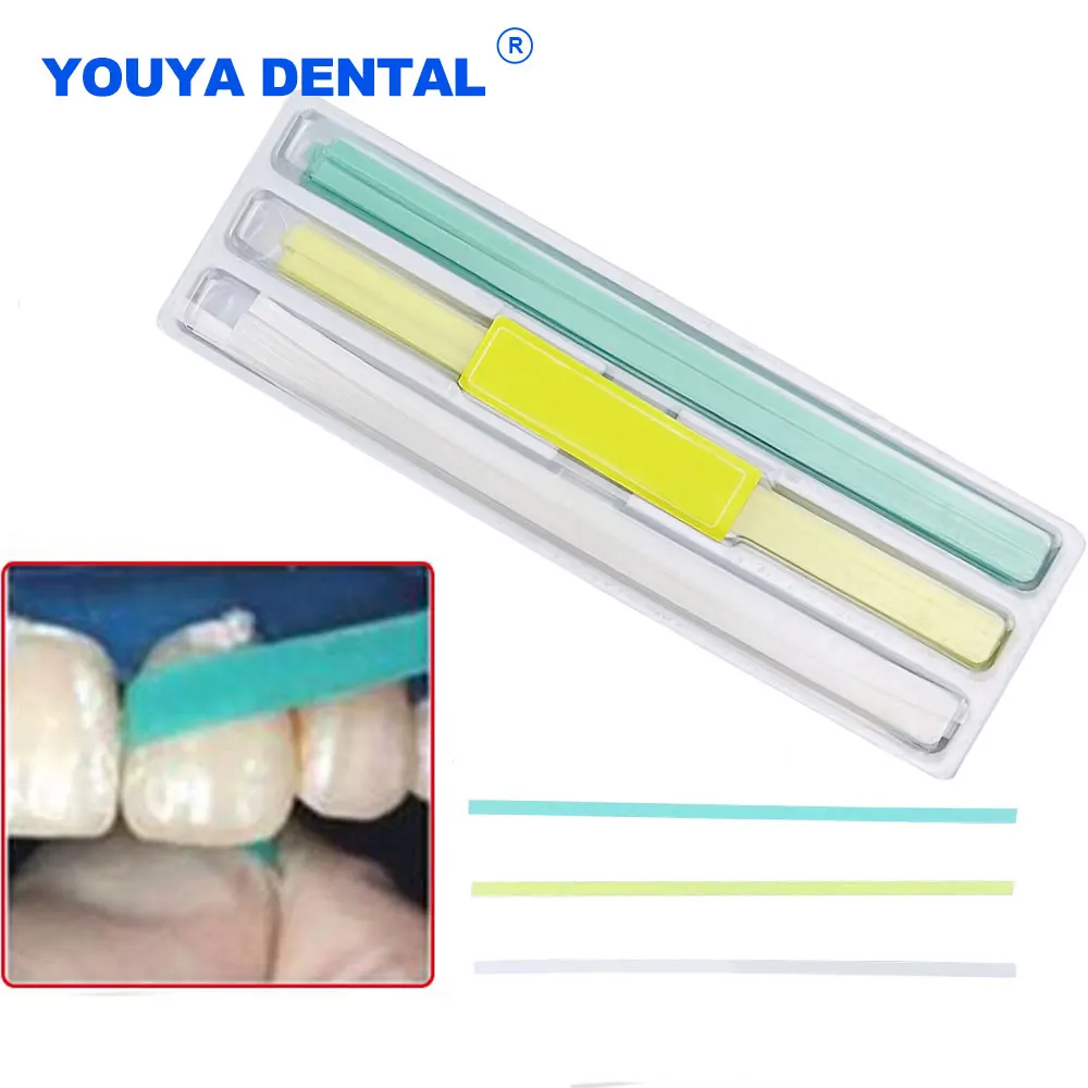 75pcs/box Dental Abrasive Strips Polishing Strips Teeth Grinding