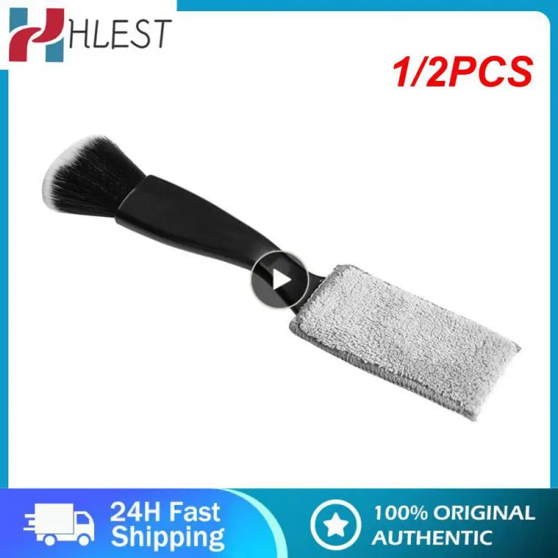 

1/2PCS Car Cleaning Tools Air Conditioning Air Outlet Cleaning Dust Removal Soft Brush Multifunctional Auto Interior Cleaning