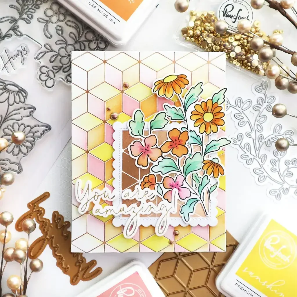 HOT SALE Cutting Hexagons and cubes Dies Scrapbook Diary Decoration Embossing Template DIY Greeting Card Handmade