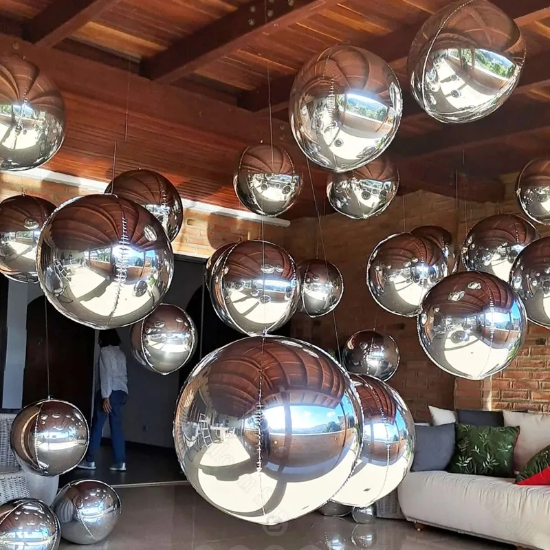 Foil Balloon Decoration Holographic Round Helium
