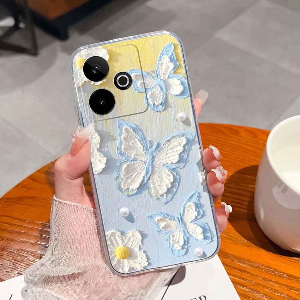 Lovely Cartoon Animals Soft Clear TPU Silicone Protective Phone Case Cover