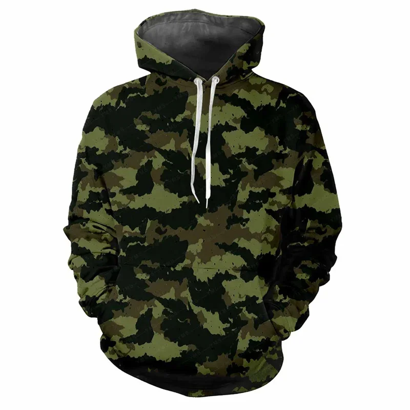 thumbnail image 1 of Sudadera con capucha de camuflaje de jungla con estampado 3D para hombre, sudadera con estampado de gato, holgada, informal, para deportes al aire libre, de manga larga, para niños de calle, 1 of 5