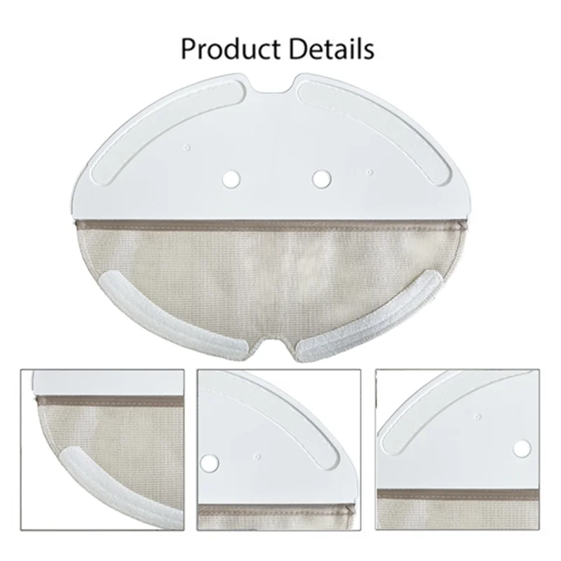 Vervangende Dweilplaathouder Voor Roborock Q8 Max / Q8 Max+ - Incl. 1 Houder + 2 Moppen