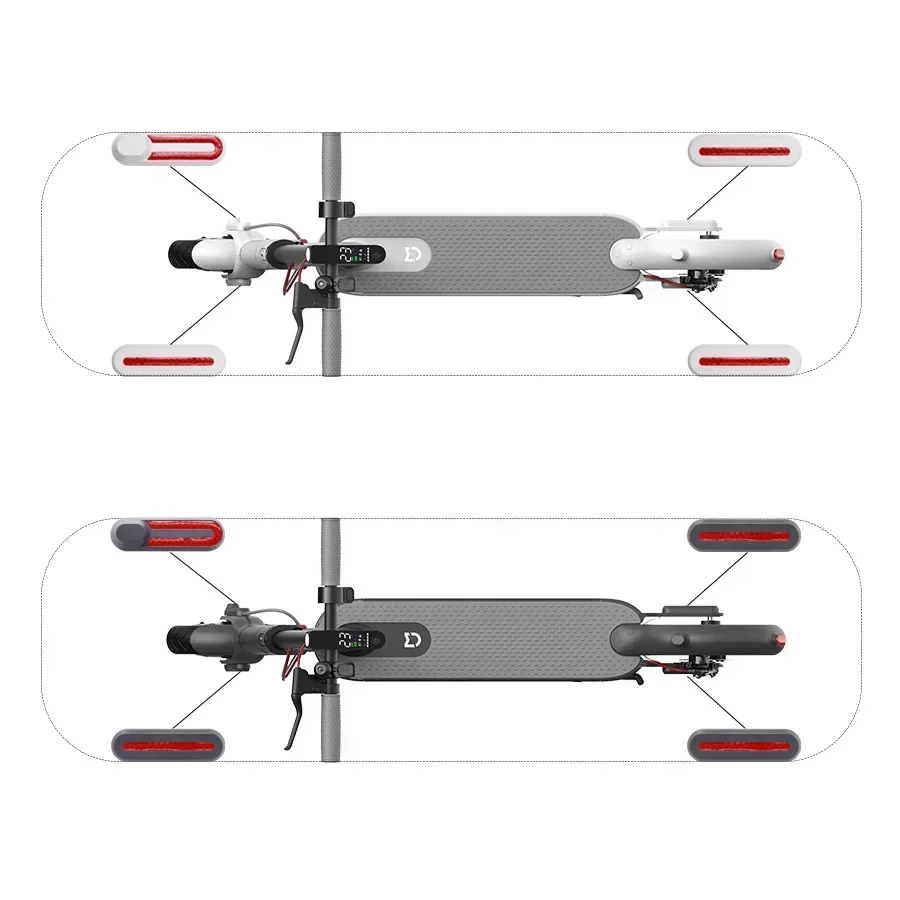 Reflektierende Rad Abdeckung Schützen Shell Für Xiaomi 3 Elektrische Roller M365 Pro 2 1 s Vorne Hinten Sicherheit Rohr Nacht reflektor Teile – Detail 34