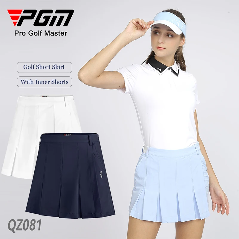PGMWomenWaterproofPleatedGolfSkirtsLadyHighWaistGolfCulottes