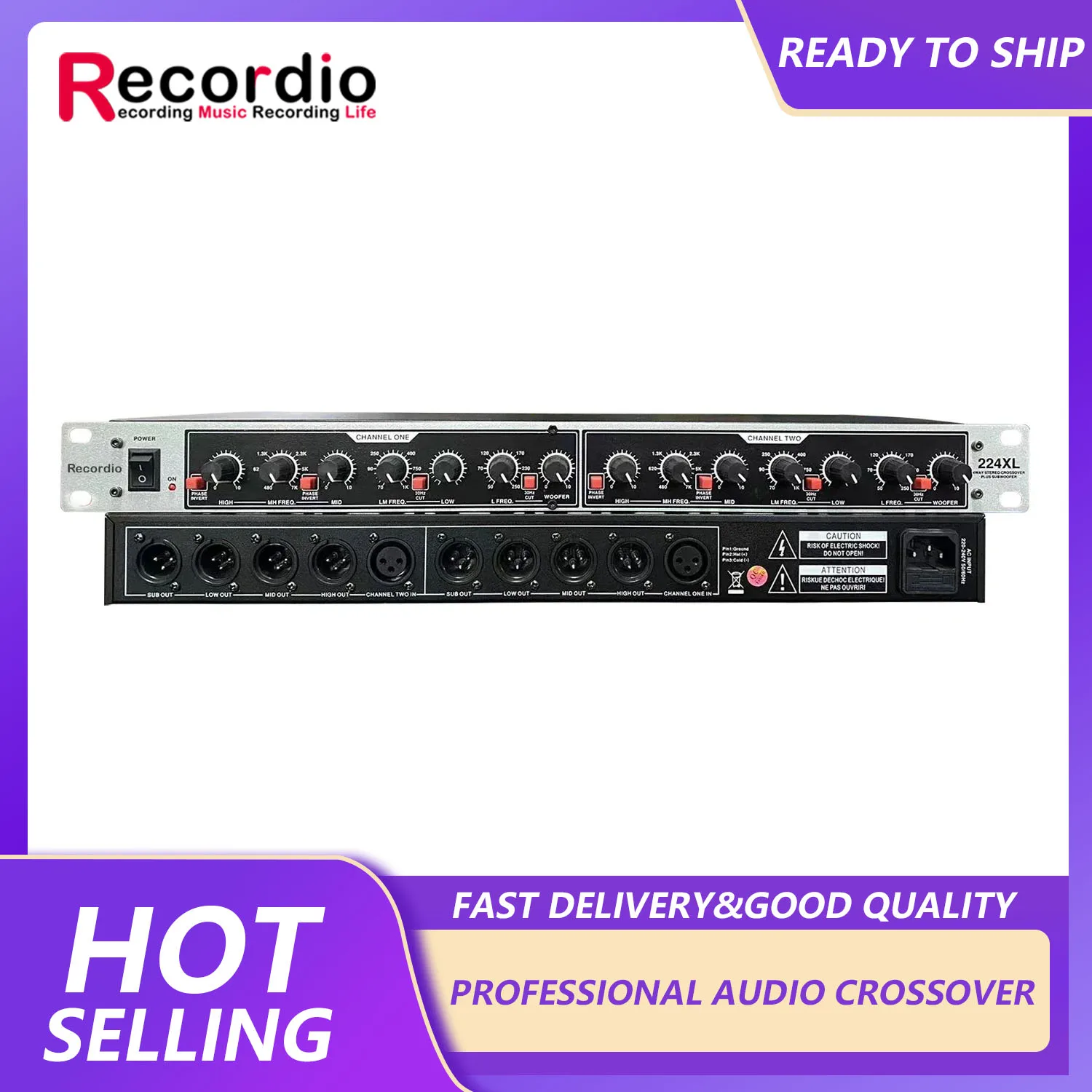 gax-224xl-professional-stage-crossover-2-way-audio-224xl-subwoofer-2-4-audio-splitter-for-wholesale