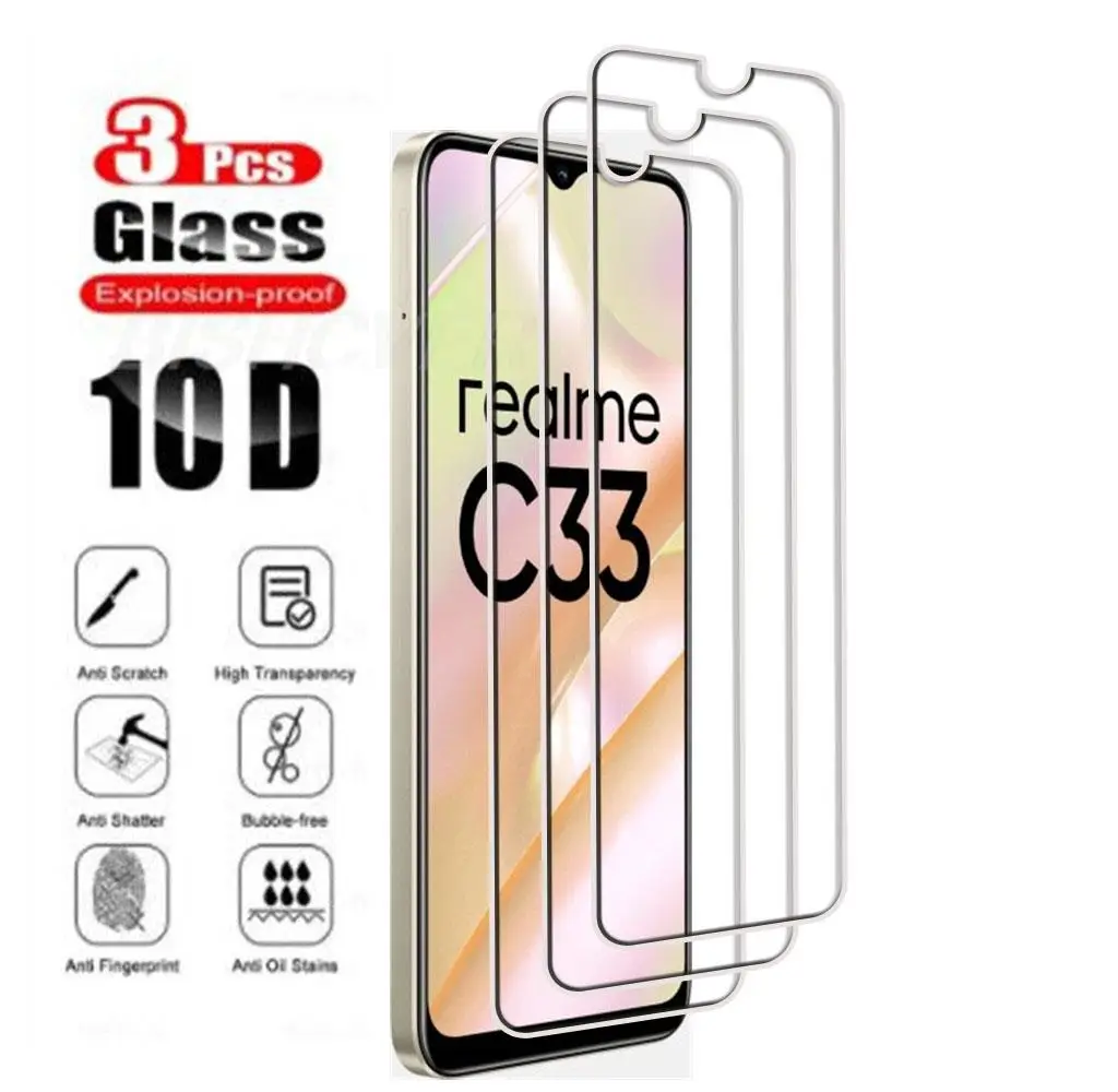 

Tempered Glass For Realme C30 C35 C33 C31 C25s C25Y C25 C21Y C21 C20A C20 C17 C15 C11 C3i C3 Screen Protector Cover Film