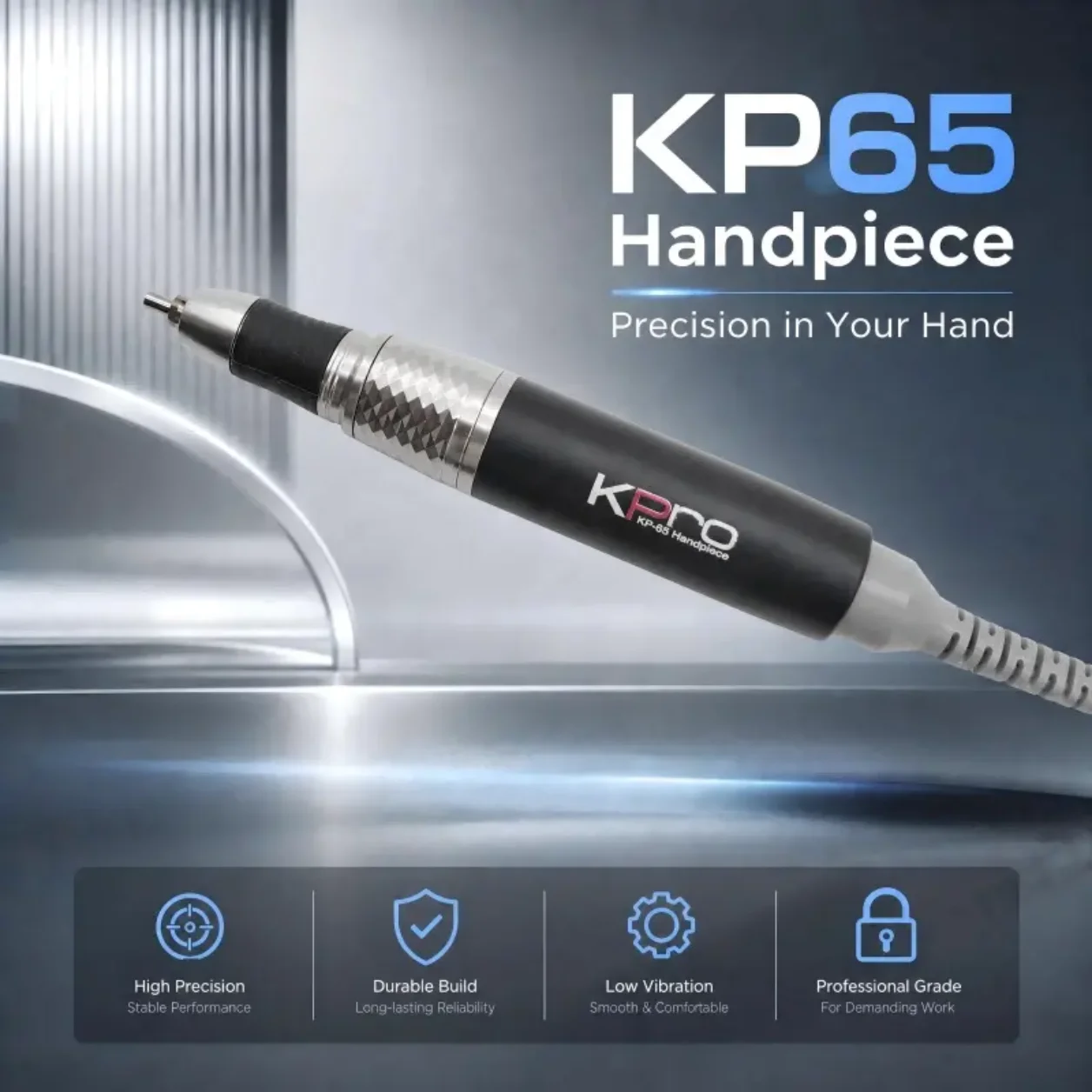 전동 네일 드릴 핸드피스 강력 KP60 미니 드릴 프로 KP65 속도 30000RPM 빠른 배송 미국산 토크 전문가용 E-파일