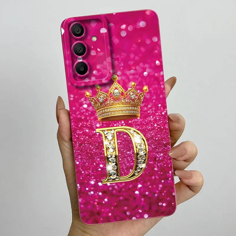 Fashionable Initial Letter Couples Phone Case - Soft Silicone TPU Lens Protector