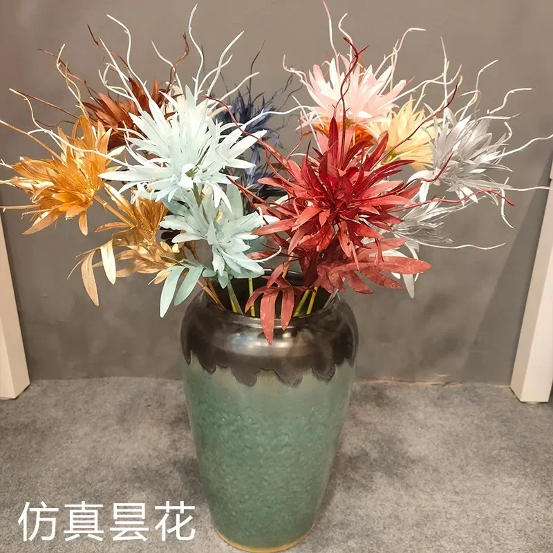 Single Flame Epiphyllum Plastic Dragon Beard Single Flower Wedding Flower Arrangement with Thorn Ball Flower Material