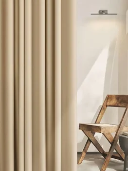 Pronto realizzato 100% poliestere lino oscurante Tinta unita per tende per finestre di casa dell'hotel per il soggiorno 1