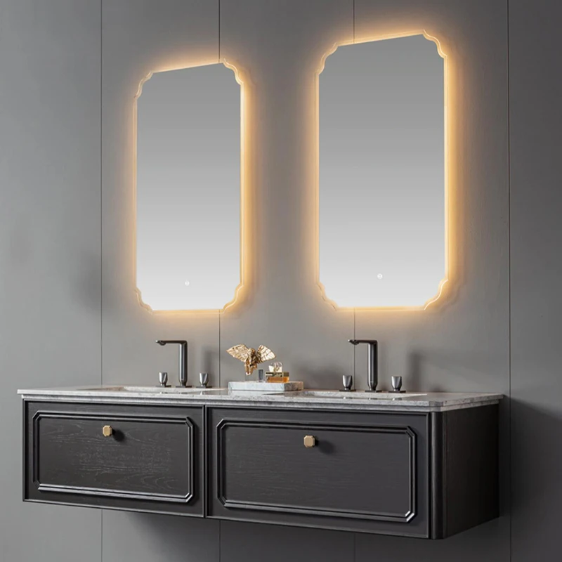 Light Luxury Bathroom Drawer Organizer Sink Designs Standing Mirror Cabinet Vanity Unit Wall Shelves Mobile Bagno Furniture