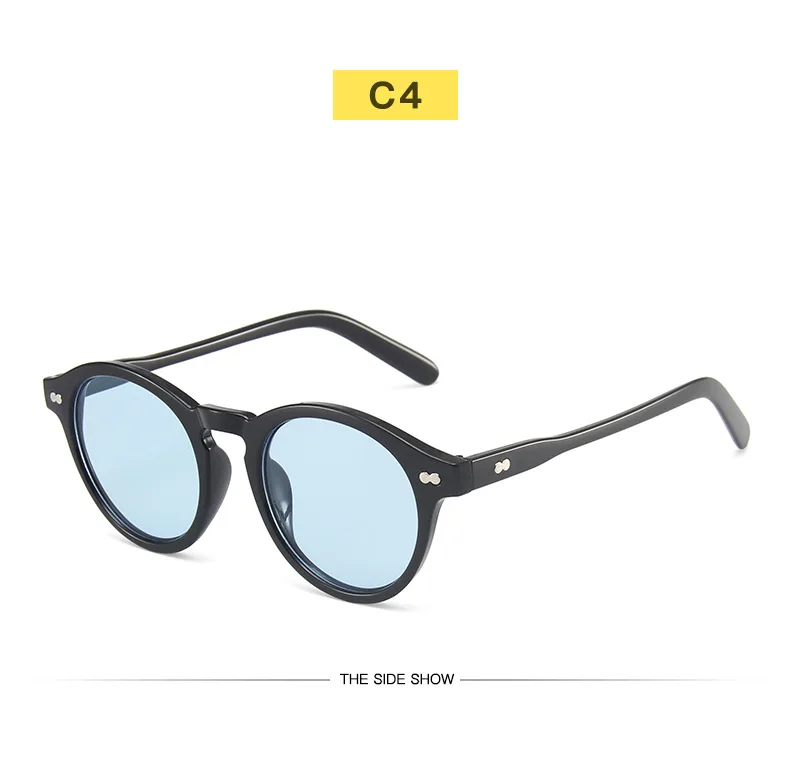 Retro Vintage Runde Polarisierte Sonnenbrille Männer Marke Designer Sonnenbrille Frauen Angeln Schwarz Rahmen Objektiv Brillen Fahren_voghion.com