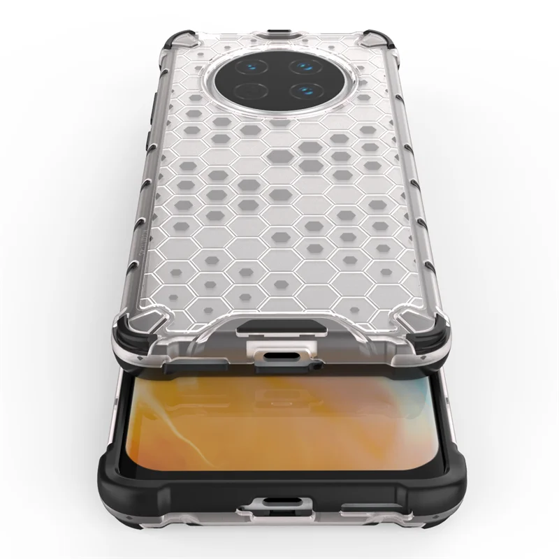 Rugged Shockproof Armor Phone Case with Clear Protective Back Cover