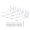 Floating Shoe Display Shelves for Wall Mount Set of 8 Clear Acrylic Floating Shelves for Showcase Sneaker Collection 1