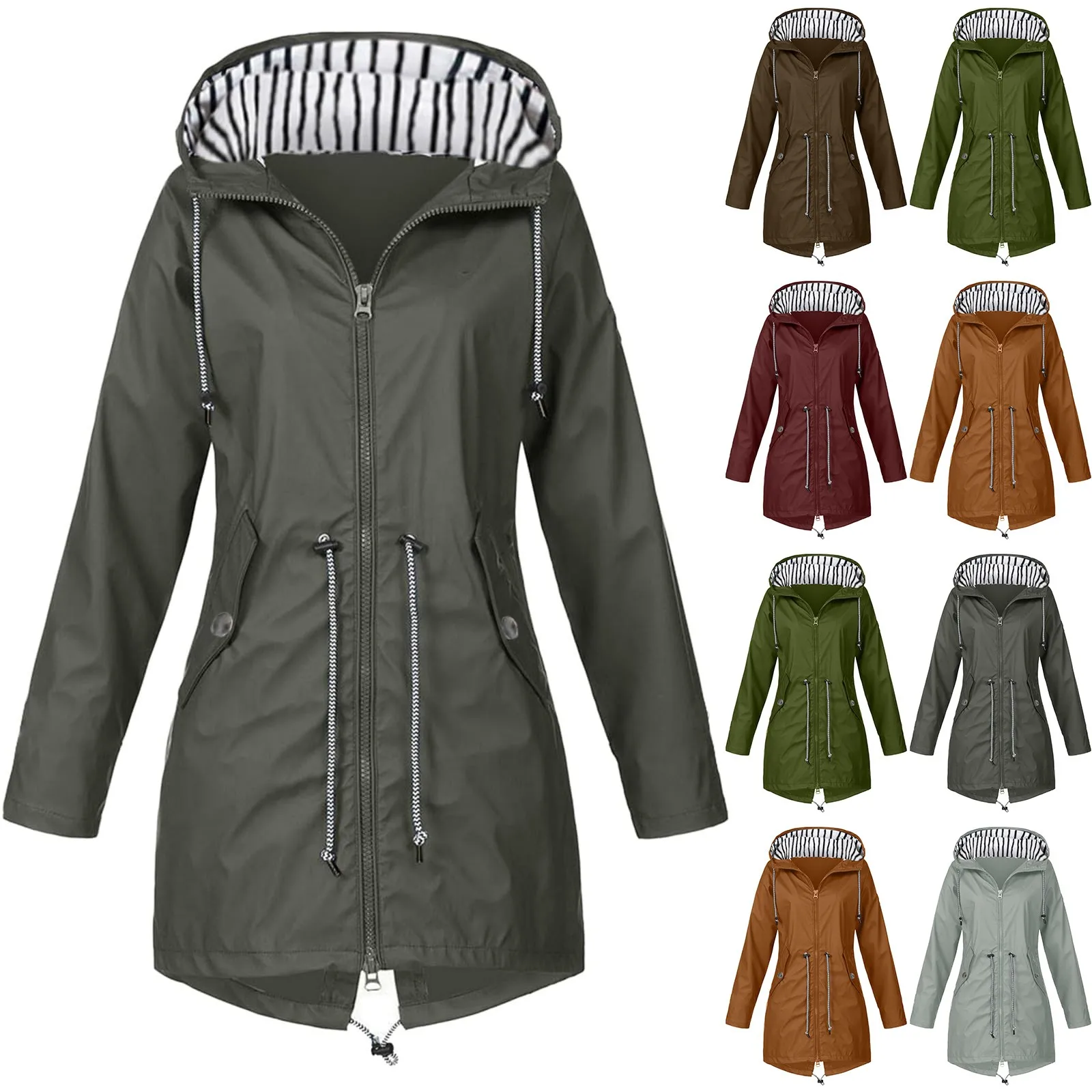 

Traf Fashionable Autumn And Winter New Jacket Women Overcoat Silk Material Print Long Sleeve Winter Coat For Women 2023 Top Y2k