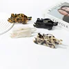 1/4pcs Advanced Ins style leopard print cat hair clip, feminine hair accessories, hair clip, female back of the head shark clip