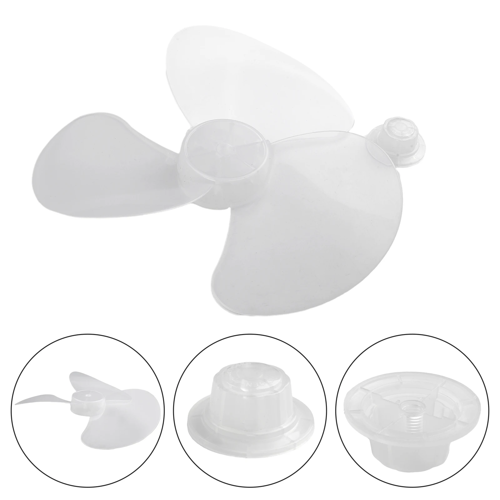 

12 Inch Plastic Fan Blade Electric Fan Accessories Blade 3 Leaves For Standing Pedestal Floor Wall Table Fanner Cooling Fan Assc