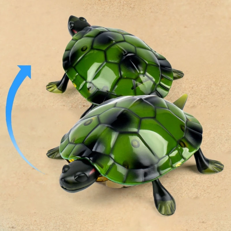 Children Novelty Funny Remote Control Turtle Toy Electric Walking Tortoise Model with Glowing Eyes Kids Toys Gift for Boys Girls 3