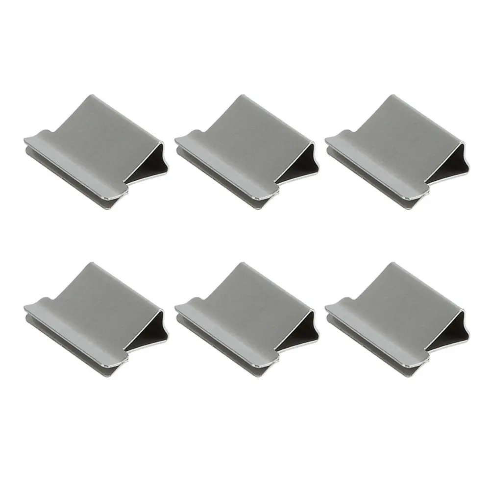 50Pcs 리필 금속 종이 클립 사무실 학교 문서 고정용 클램 클립 편리한 스테이플러 클립