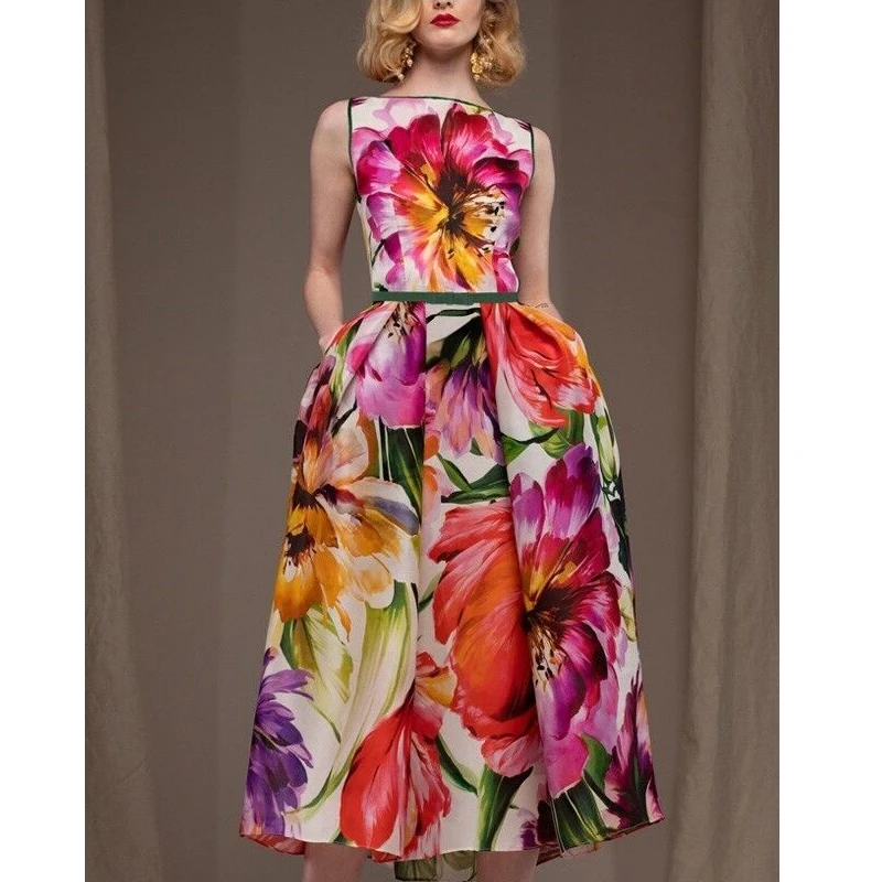 

Женское повседневное свободное платье до колен с коротким рукавом и цветочным принтом