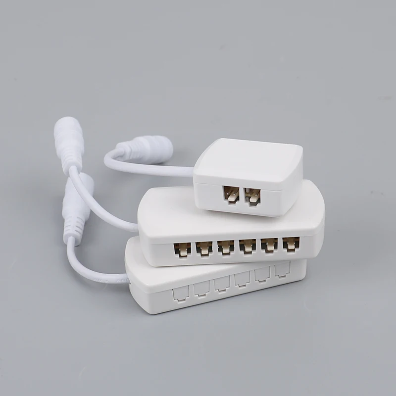 Electrical Distribution Box 4/6/12Ports 2510 Hub Splitter Junction Box Distributer Connectors Male Plug LED Cabinet Light Adapter 2.54 Spacing Indoor
