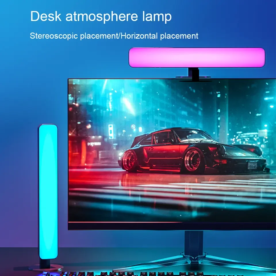 Computer-Desktop-Hintergrund RGB-Magielicht Desktop-Pickup-Licht Musik-Atmosphärenlicht Smart Light Esports Polar-Atmosphäre_voghion.com