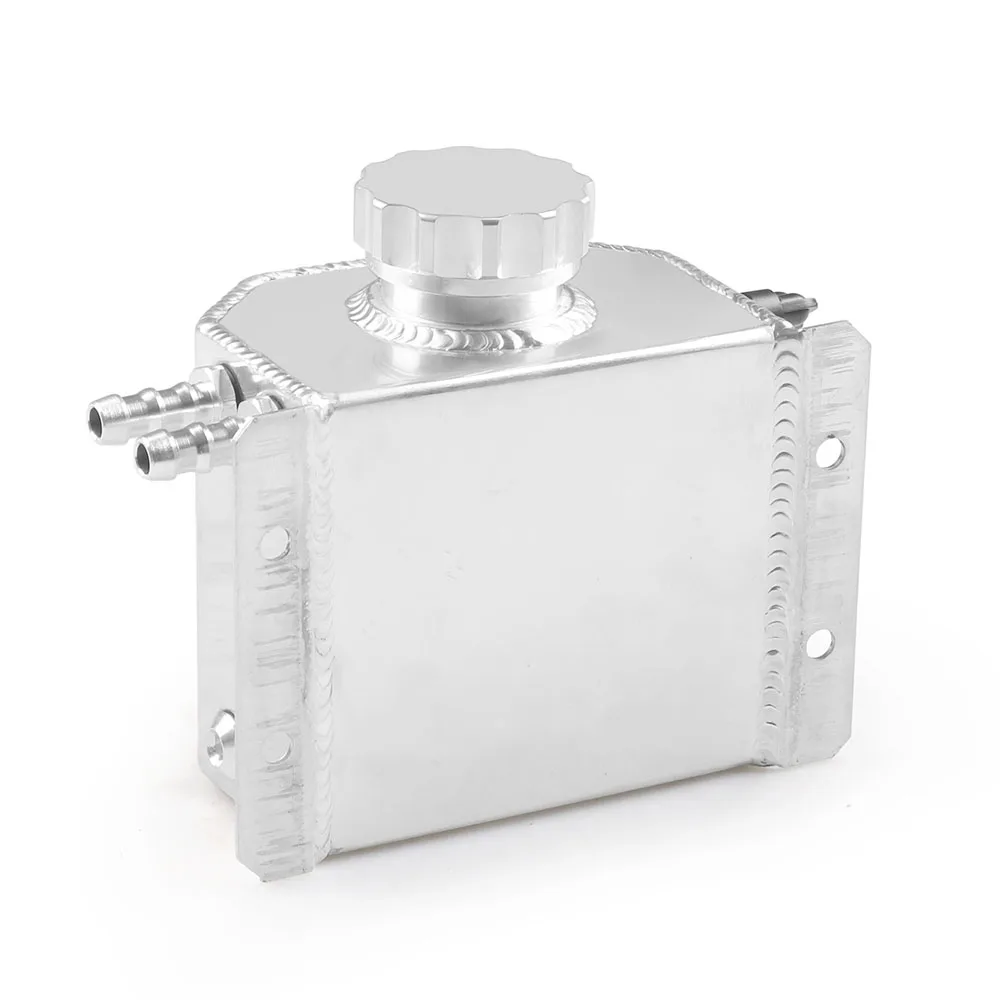 Réservoir De Réservoir D'huile En Aluminium De 1l, Avec Bouchon De Vidange, Réservoir D'huile De Reniflard, Réservoir De Carburant, Style Universel / Moteurs Et Pièces De Moteur