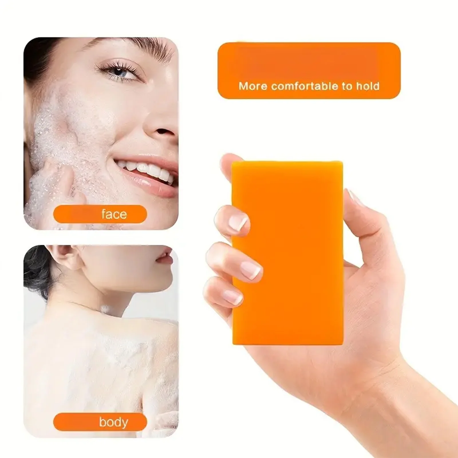 Turmeric Kojic Acid Soap Massage Soap Handmade for Face and Bath for Deep Cleansing Exfoliation Body Moisturizing turmeric soap kojic acid soap