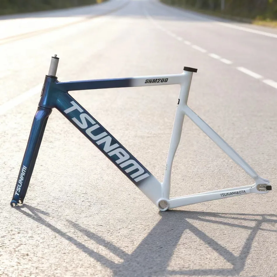 TSUNAMI SNM200 Frameset 700C Fixed Gear Bike Aluminum Frame,Track