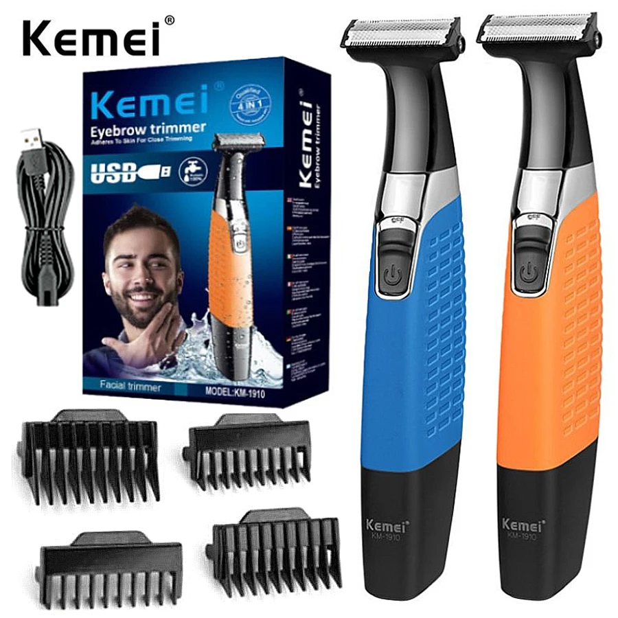 

Kemei Professional Electric Shaver for Men Rechargeable Beard Trimer Waterproof Razor Hair Shaving Machine Grooming Face Care