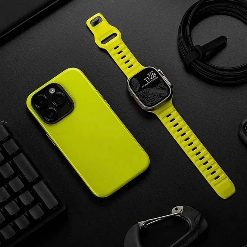 Silicone Watch Strap Soft For Apple Watch Band Ultra 2 49mm 44mm 45mm 42mm 41mm 42mm sport Watchband iwatch Serise 5 6 7 8 9 bracelet
