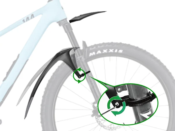 RBRL MTB Schutzblech Verlängertes Fahrrad-Schutzblech Schnellverschluss PP Weiches Vorder- und Hinterrad-Schutzblech für 26 27,5 29 Zoll Fahrrad-Schutzbleche für Mountainbikes – Detail 13