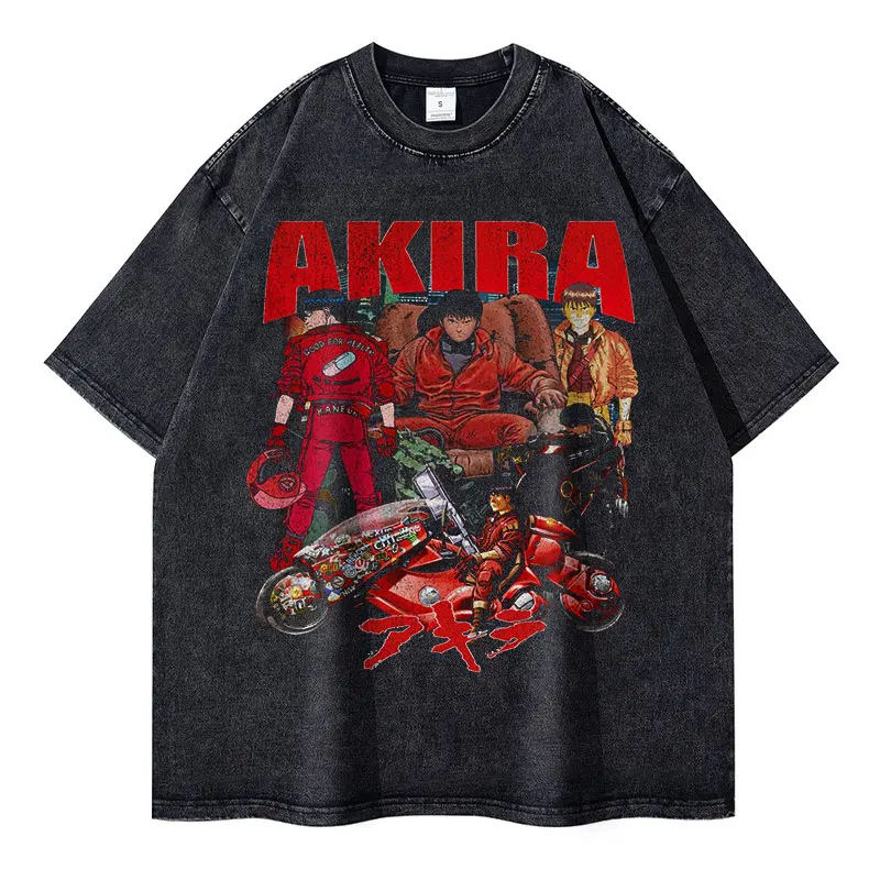 トップス AKIRA   LONG T-SHIRTS size L AKIRA Oversize Cotton Long Sleeved T Shirt Y2K Hip Hop High