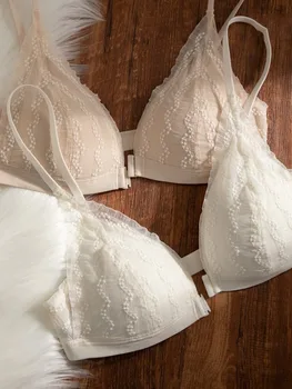 حمالة صدر مريحة للنساء على شكل حرف U من الأمام وإغلاق من الدانتيل، 2025 كوب ناعم رفيع لاسلكي بدون سلك داخلي حمالة صدر خفيفة الوزن 6