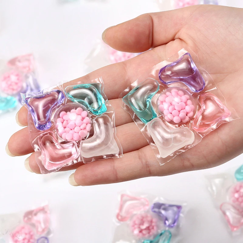 50pcs 5-in-1 Box Long Lasting Fragrance Stain Release & Softening Concentrated Laundry Gel Laundry Gel