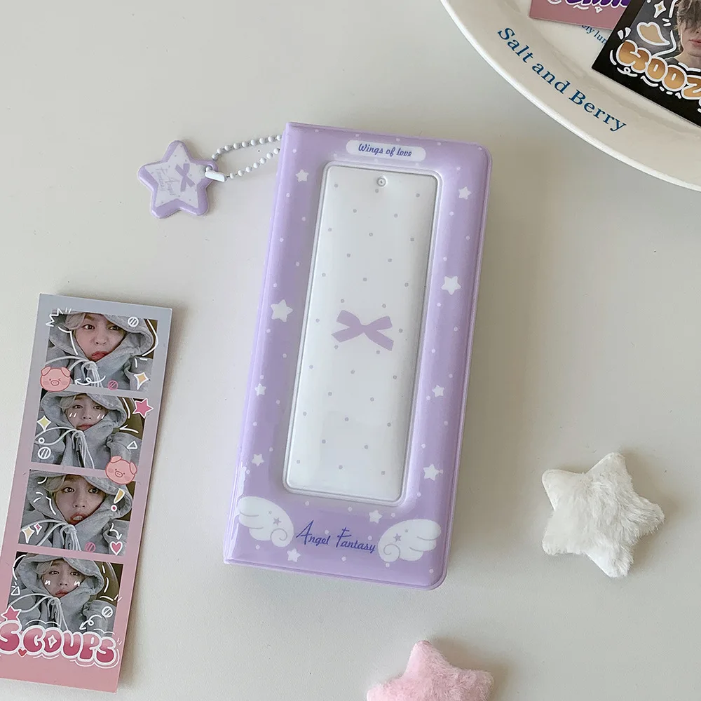 Y2K Mode 4-Fächer PVC Engelsflügel Kartenalbum Niedliche Mädchen Idol 3-Zoll Fotoaufbewahrung Kartenhalter Schüler Fotoschutzhülle Geschenke – Detail 15